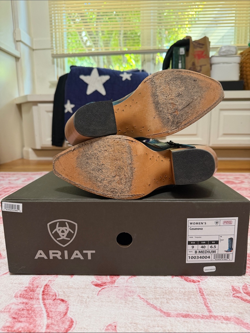 Ariat Teal Embroidered Casanova Tall Boot - Picture 6 of 7